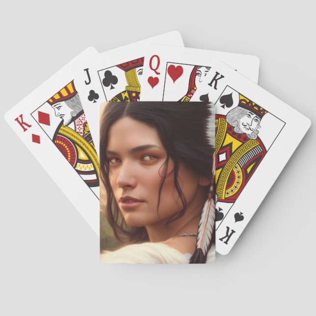 One Feather Playing Cards (Back)