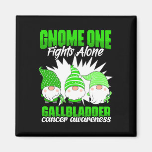 One Fights Alone - Bile Duct Cancer Gallbladder Ca Magnet
