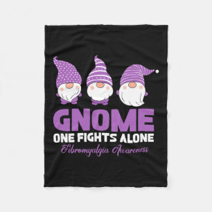 One Fights Alone Fibromyalgia Awareness Fibro Warr Fleece Blanket