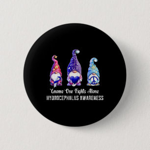 One Fights Alone Hydrocephalus Awareness 1 6 Cm Round Badge
