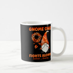 One Fights Alone Orange Ribbon Leukaemia Awareness Coffee Mug