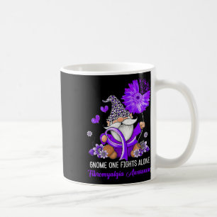 One Fights Alone Ribbon Fibromyalgia Awareness Coffee Mug