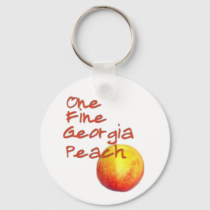 One Fine Georgia Peach Key Ring