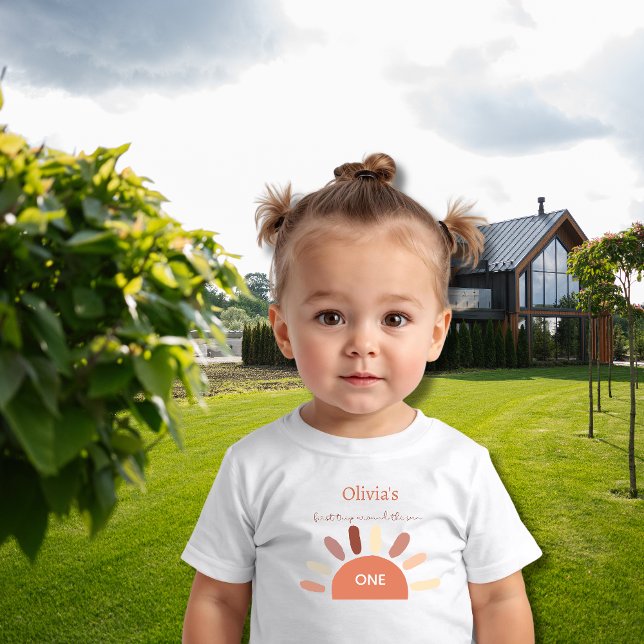 One First Birthday – First Trip Around the Sun Baby T-Shirt (Creator Uploaded)