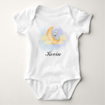 One First Birthday Name Koala and Moon