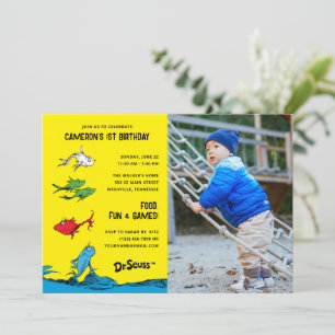 One Fish Two Fish - Kids Photo Birthday Invitation