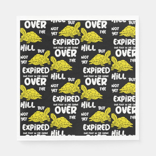 One Foot In The Grave  Napkin (Front)