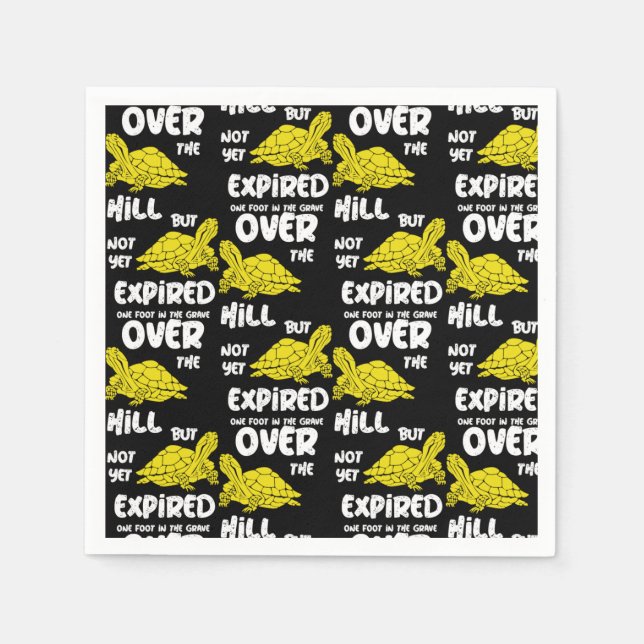 One Foot In The Grave  Napkin (Front)