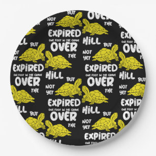 One Foot In The Grave Paper Plate