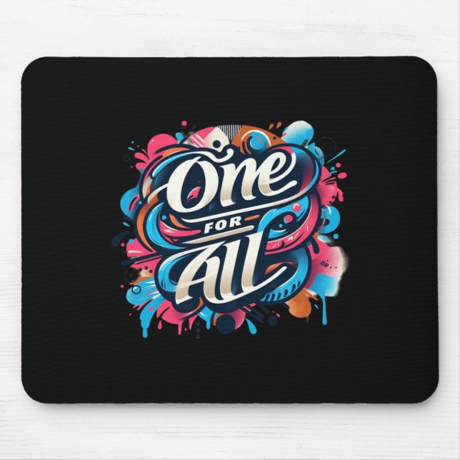 One For All A Tapestry Of Human Connection And Mouse Pad (Front)