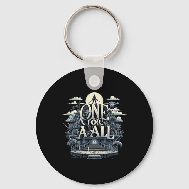 One For All Embracing Unity In A World Of Key Ring (Front)