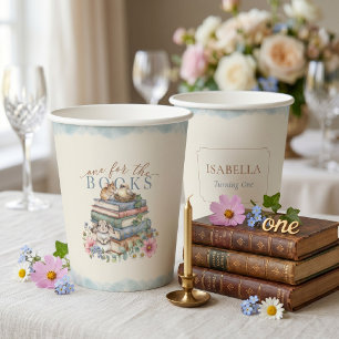 One For The Books Storybook First Birthday Paper Cups
