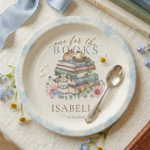 One For The Books Storybook First Birthday Paper Plate