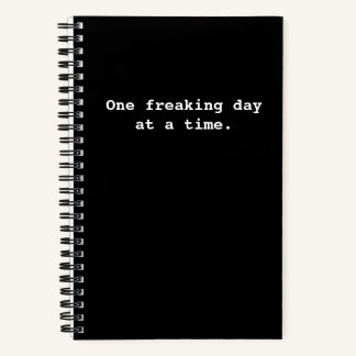  ONE FREAKING DAY  AT A TIME NOTEBOOK
