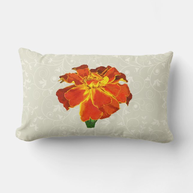 One French Marigold Lumbar Cushion (Front)