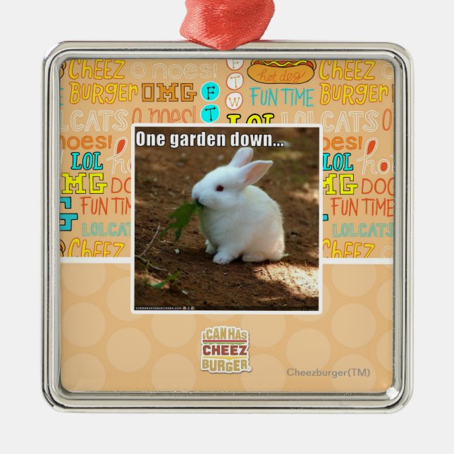 One Garden Down� Metal Ornament (Front)