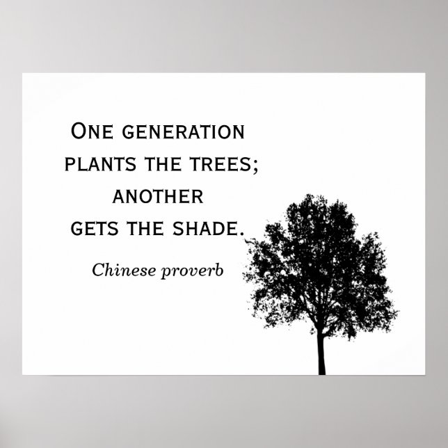 One Generatin Plants the Tree **** Poster (Front)