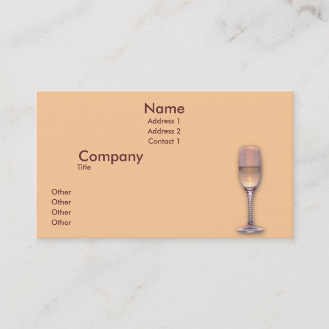 One Glasses Business Card (Front)