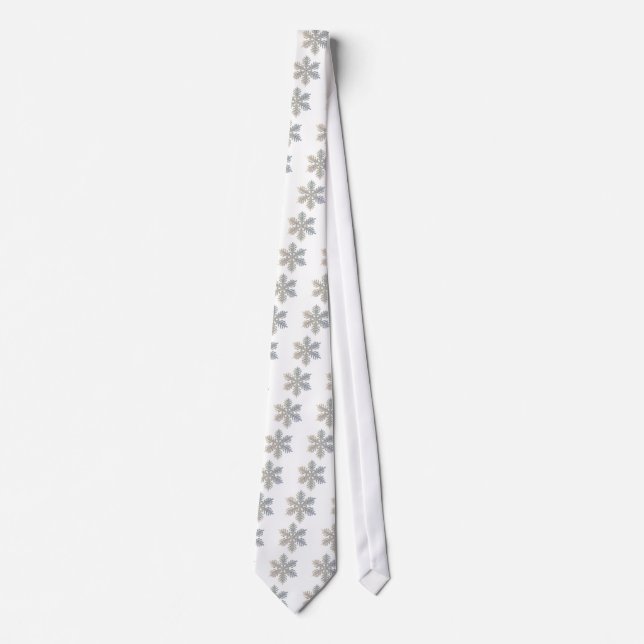 One Glittery Snowflake Tie (Front)