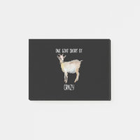 One Goat Short Of Crazy Funny Goat