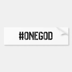 ONE GOD Bumper Sticker