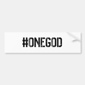 ONE GOD Bumper Sticker