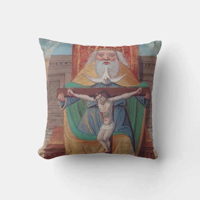 One God Holy Trinity in Glory Cushion (Front)