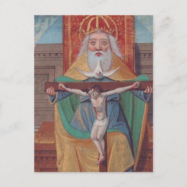 One God Holy Trinity in Glory Postcard (Front)