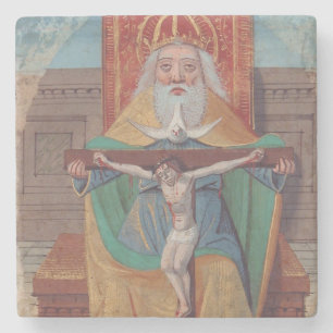 One God Holy Trinity in Glory Stone Coaster