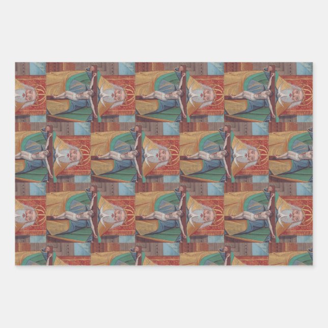 One God Holy Trinity in Glory Wrapping Paper Sheet (Front)