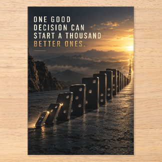 One Good Decision Acrylic Invitations