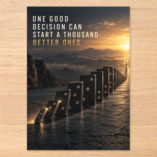 One Good Decision Acrylic Invitations (Front)