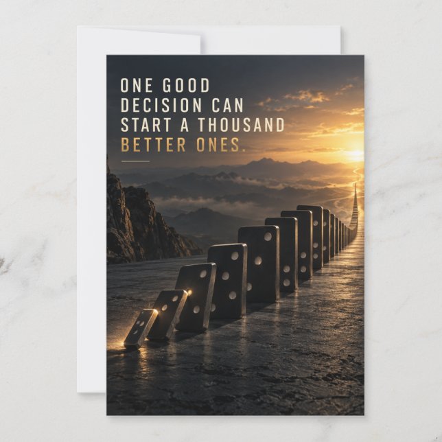 One Good Decision Card (Front)