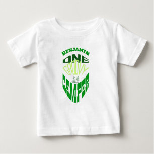 One groovy camper, personalise with name camping baby T-Shirt