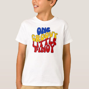 One Groovy Little Pinoy Youth Boy Shirt, Filipino  T-Shirt