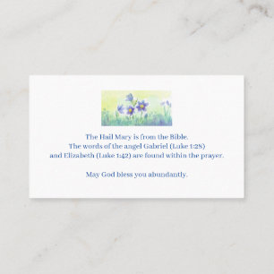 One Hail Mary Business Card