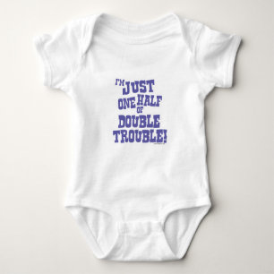 One Half of Double Trouble Baby Bodysuit