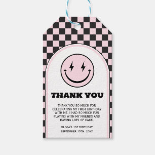 One Happy Babe Girl Birthday Photo Gift Tag