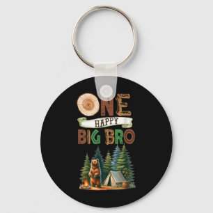 One Happy Big Bro Camper First Birthday Camping Be Key Ring