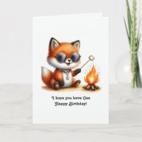 “One Happy Birthday” Woodland Camping 1st Birthday