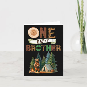 One Happy Brother Camper First Birthday Camping Be Card