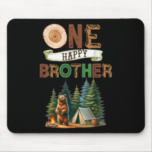 One Happy Brother Camper First Birthday Camping Be Mouse Pad