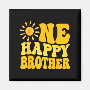 One Happy Brother Of The Birthday First Trip Aroun Magnet