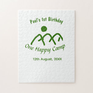 One happy camp green mountain sun 1st birthday  jigsaw puzzle