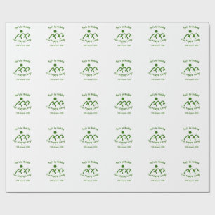 One happy camp green mountain sun 1st birthday wrapping paper