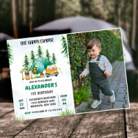 One Happy Camper 1st Birthday Camping Photo