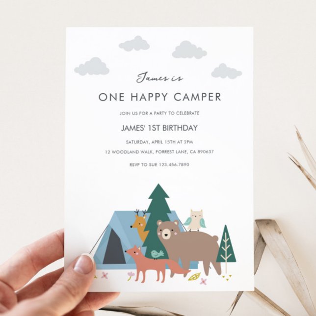 One Happy Camper Birthday Invitation (Creator Uploaded)