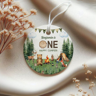 One Happy Camper Birthday Party Favour Tags