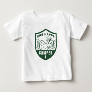 One Happy Camper Camp First Birthday Shirt 