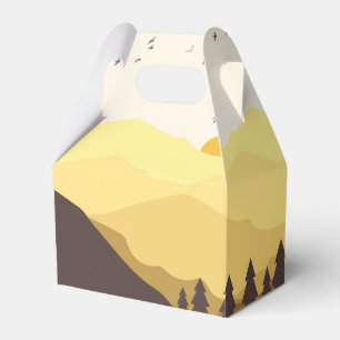 ONE Happy Camper Camping First Birthday Favour Box